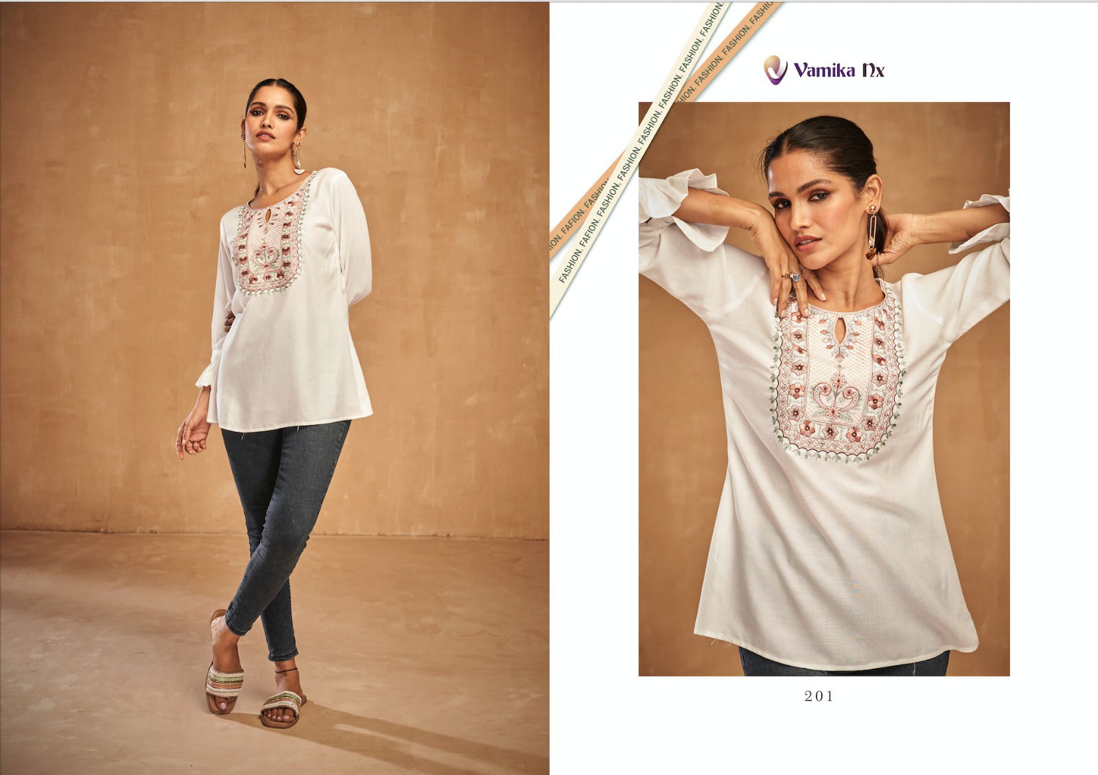 Vamika Nx Anokhi Fancy Western Wear Wholesale Ladies Top Catalog 